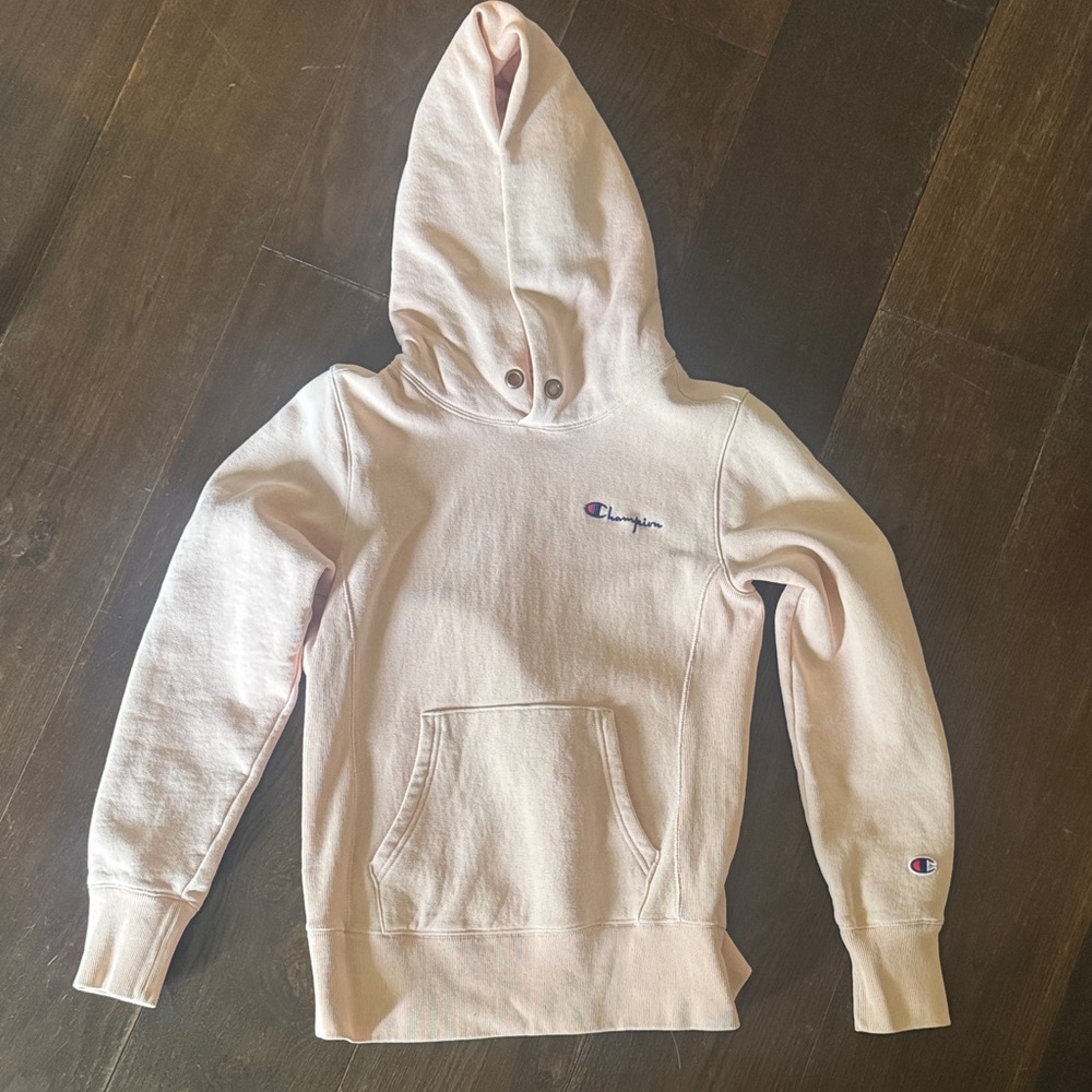 Champion Light Pink Pullover Hoodie size Small